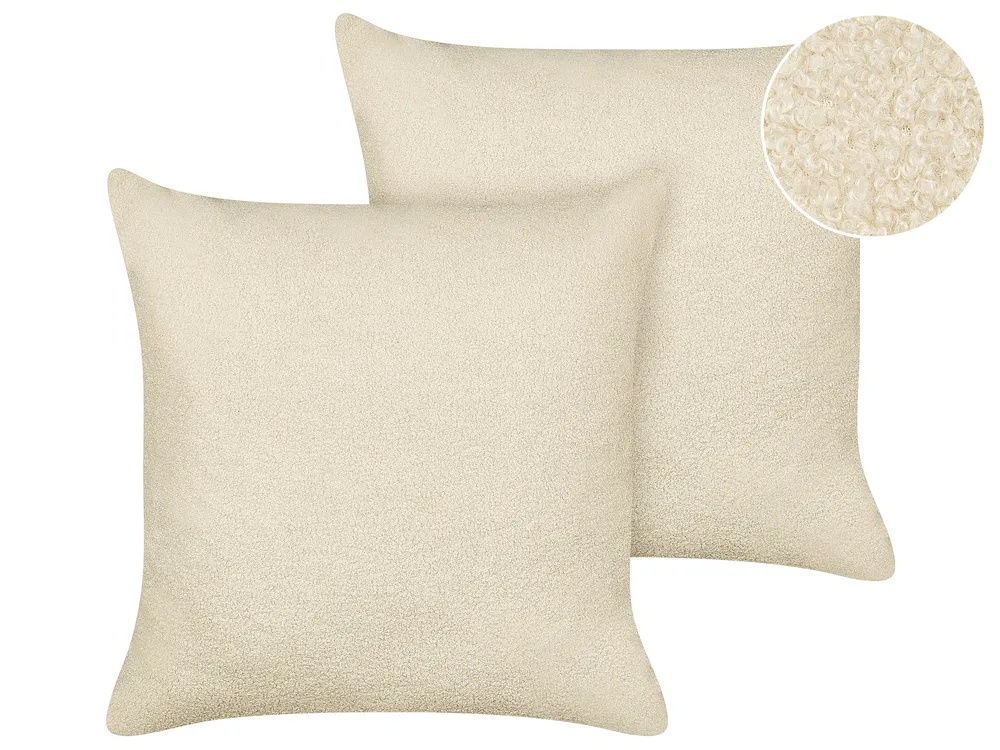 Sierkussen Set Beige INNO living – Beste Set van 4 Kussens