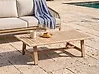 Garden Coffee Table SUMBA 128 cm 69 cm Acacia Wood Light Brown