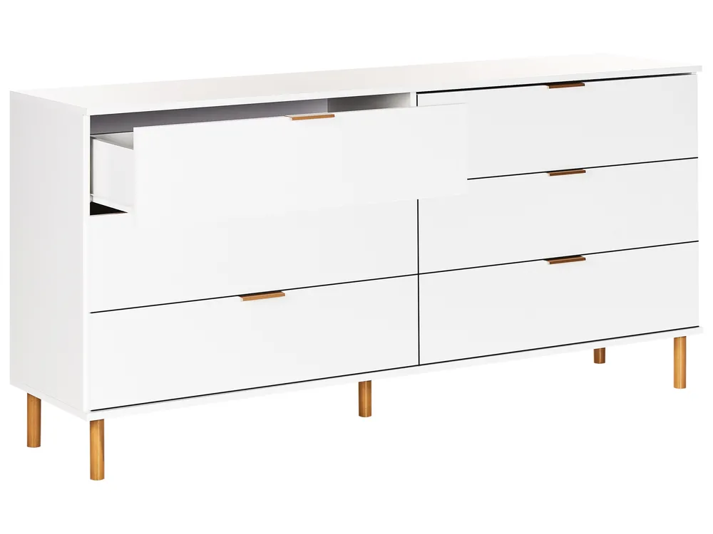 Komoda 6 szuflad WALPOLE Biały_949826