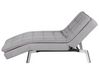 Velvet Chaise Lounge Light Grey LOIRET_776220