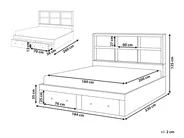 Bed with Storage Drawers TARARE White 180 x 200 cm (EU Super King)_1033186