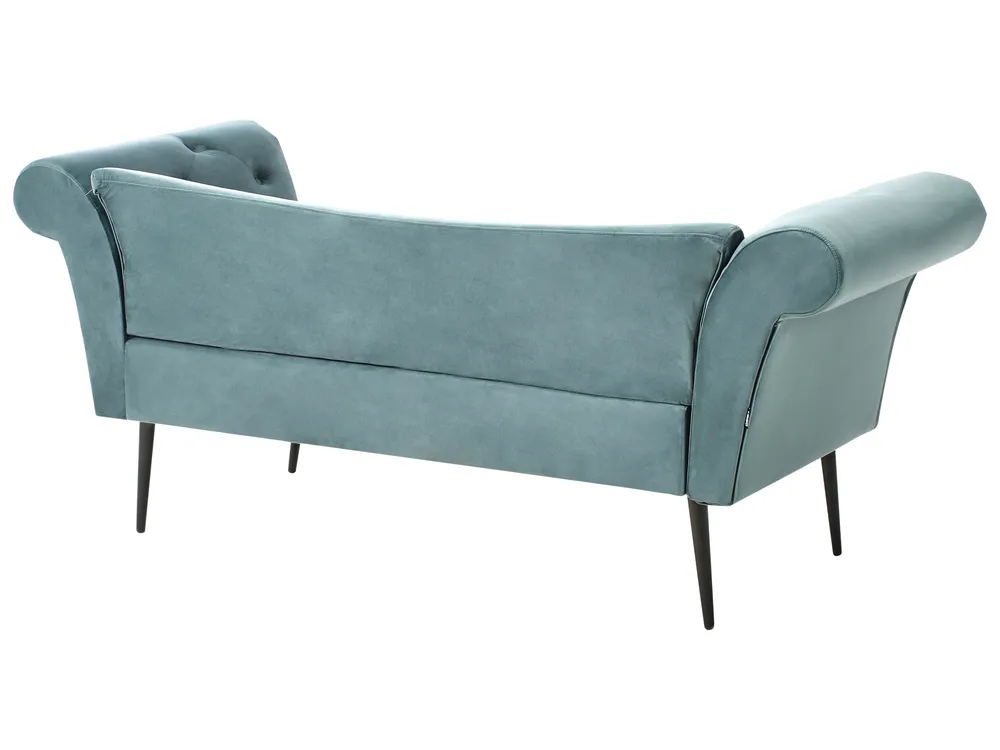 Chaise Longue NANTILLY Velvet Teal_996656