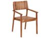 Zestaw ogrodowy drewniany stół i 6 krzeseł AGELLO/TOLVE z parasolem (12 opcji do wyboru)_924329