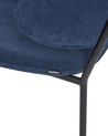 Set of 2 Fabric Dining Chairs Dark Blue KIANA_939004