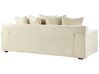 3 personers sofa beige fløjl VISKAN_933817