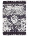 Viskózový koberec 140 x 200 cm fialová/biela AKARSU_837101