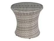 Set bistrot con cuscini CAPRI Rattan sintetico (PE) Grigio_737832