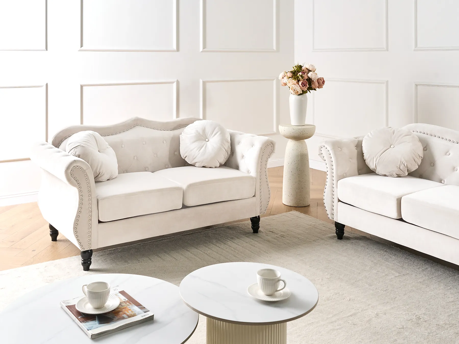 Sofa dla 2 osób SKIEN Welur_1170622
