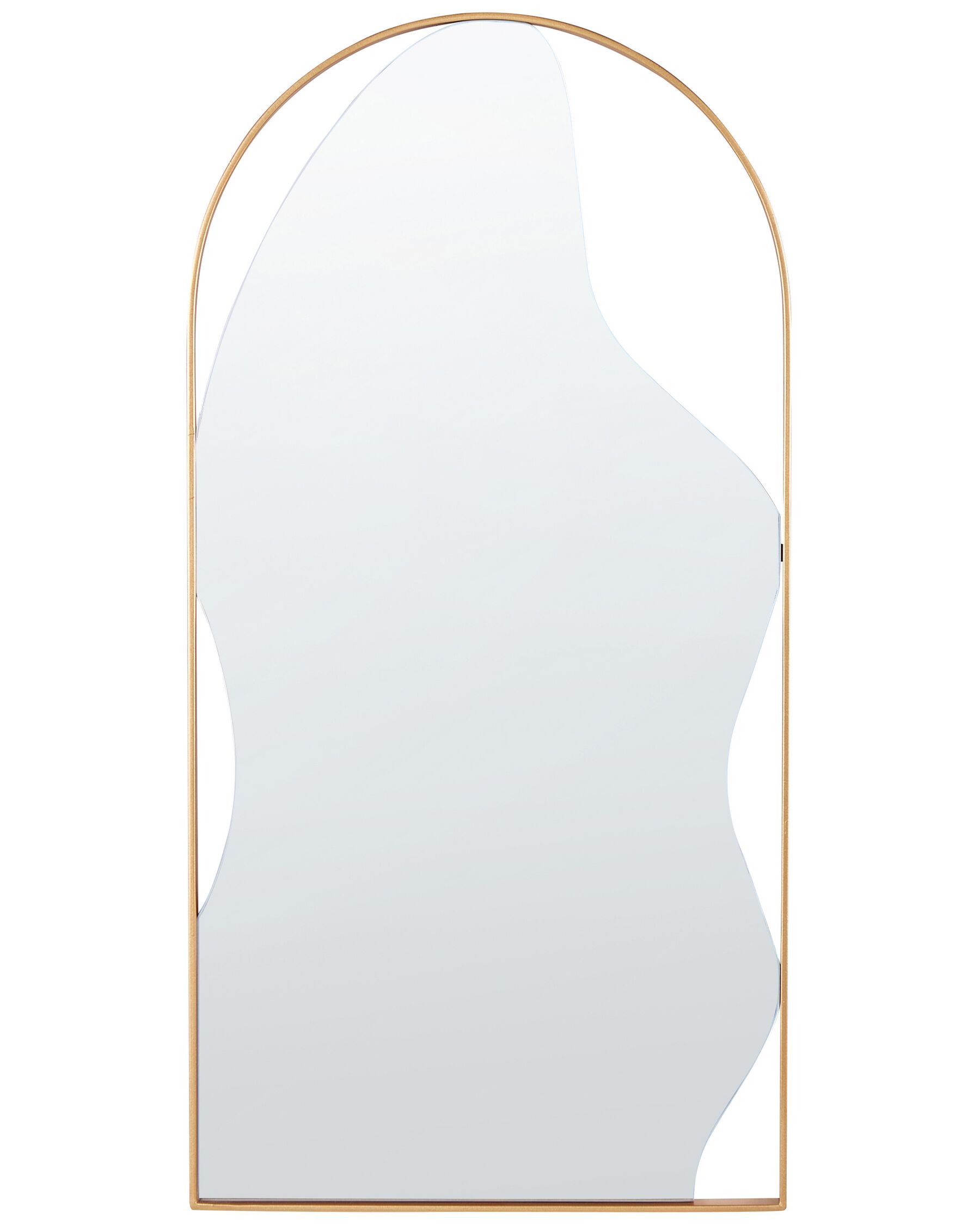 Kovové nástěnné zrcadlo 41 x 81 cm zlaté COLOMBIER_892161