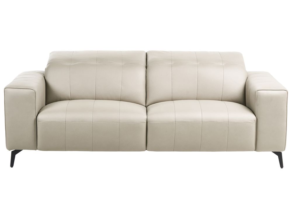 Sofa 3 Seater OMMEL Fabric Light Beige