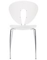 Set of 2 Dining Chairs White TRACY_929872