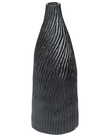 Vase décoratif en terre cuite 50 cm noir FLORENTIA