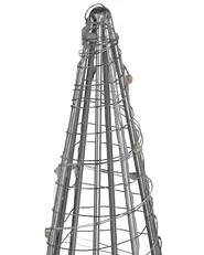 Decorazione per esterni LED PUKSALA 60 cm Albero di Natale Argento_812478