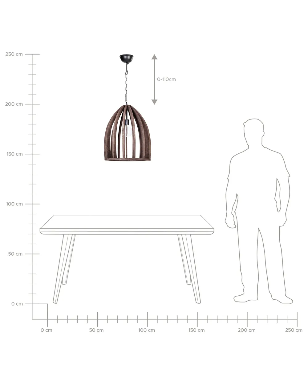 Pendant Lamp MANAIR Mango Wood Dark Brown_867719