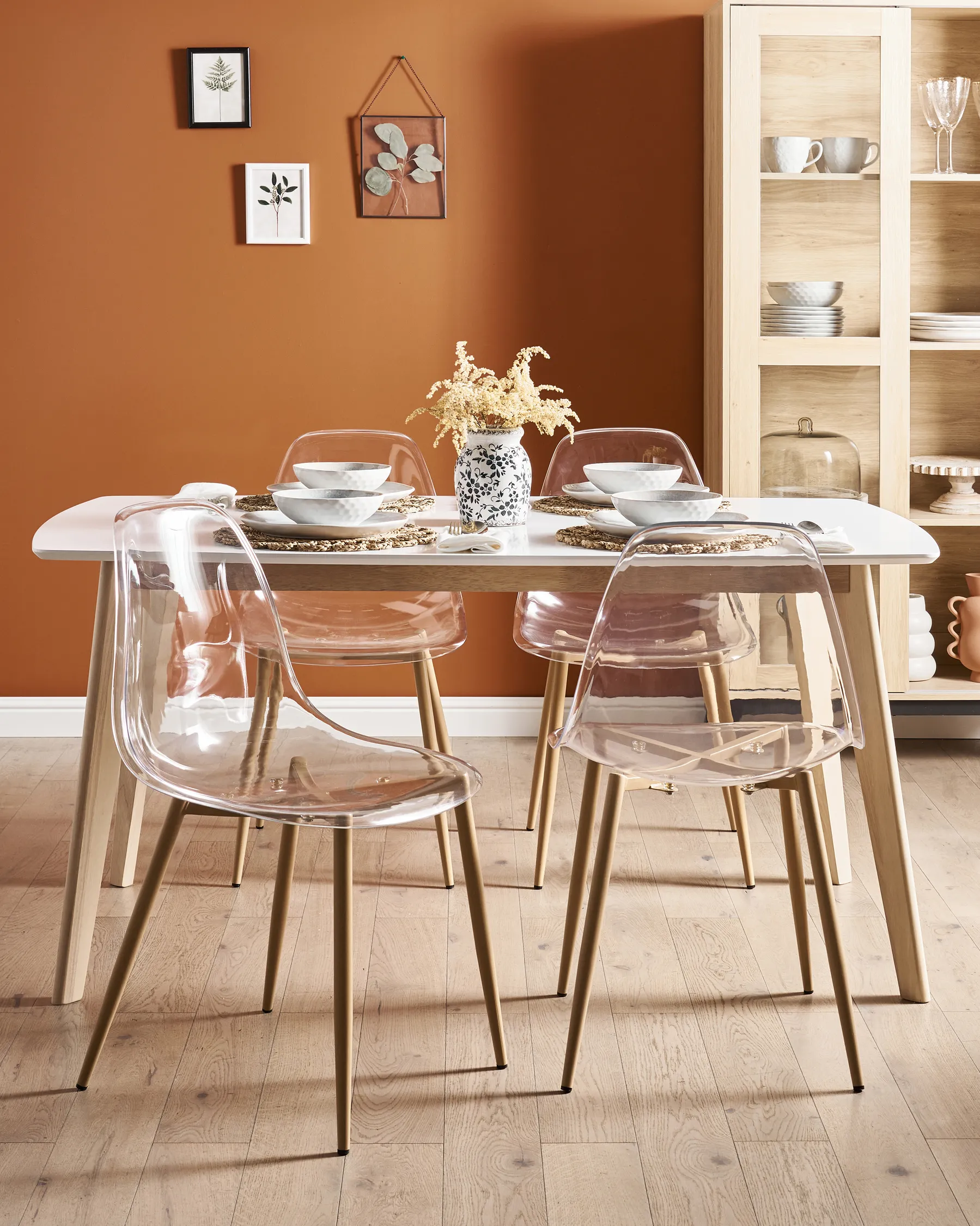 Set of 4 Dining Chairs TAKILMA Transparent_949019
