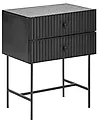 2 Drawer Bedside Table COVENTRY Black