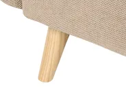 Sofa Bed 3 Seater ASBY Fabric Light Brown_1079507