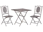 Set bistrot Pieghevole BORMIO Metallo Nero_806701