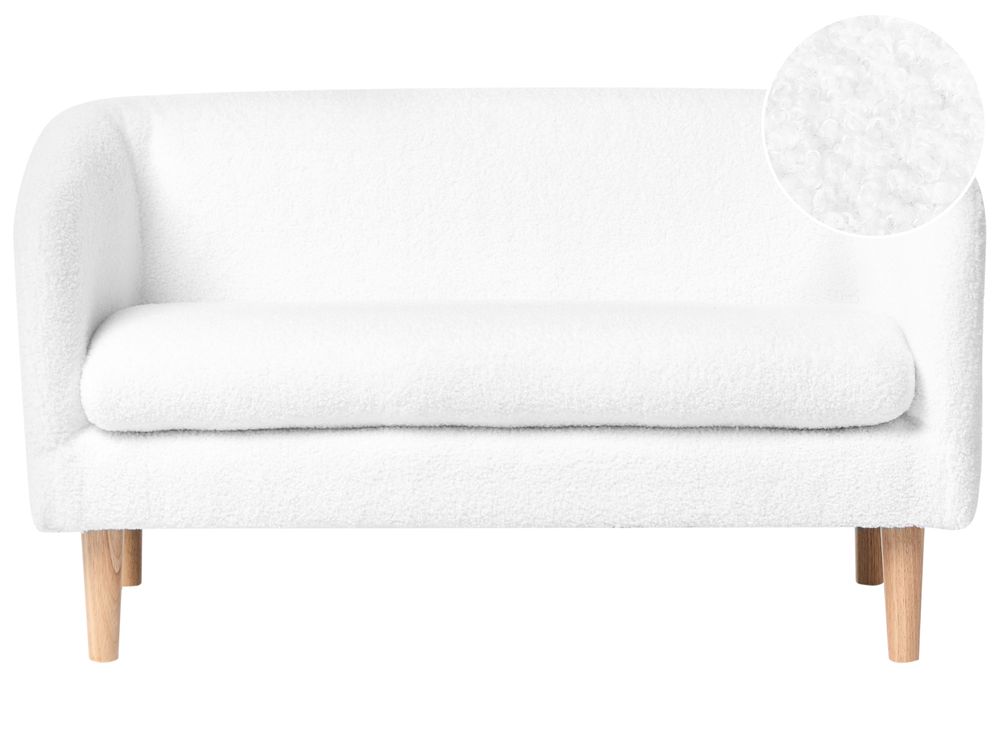 Kids Sofa DAGALI Boucle White