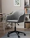 Desk Chair VENICE Velvet Grey