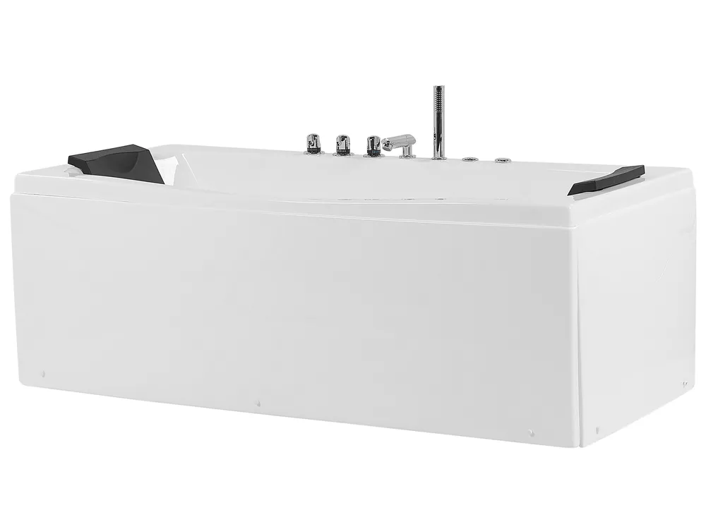 Corner Hot Tub with LED MOOR 1730 x 810 mm White_773052