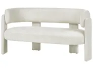 Divano 2 posti BUREA Ciniglia Bianco sporco_1072798