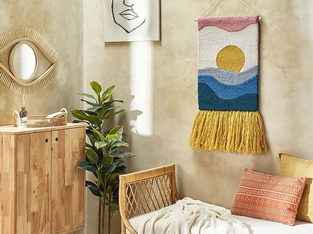 Decorazione da parete in tessuto HASILPUR Cotone 108 cm Multicolore_1180218