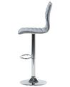 Set of 2 Adjustable Bar Stools Grey LUCERNE_685941