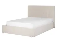 Letto contenitore VION Tessuto Beige chiaro 140 x 200 cm_901825