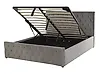 Ottoman Bed AMIENS Velvet Grey 140 x 200 cm (EU Double)