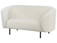 Set da salotto 6 posti LOEN Bouclé Bianco_920397