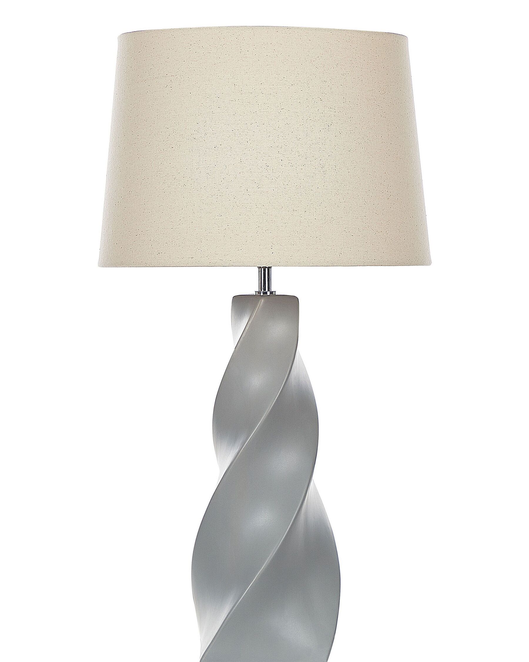 Lampada da tavolo ceramica grigio e beige 71 cm BELAYA_822402