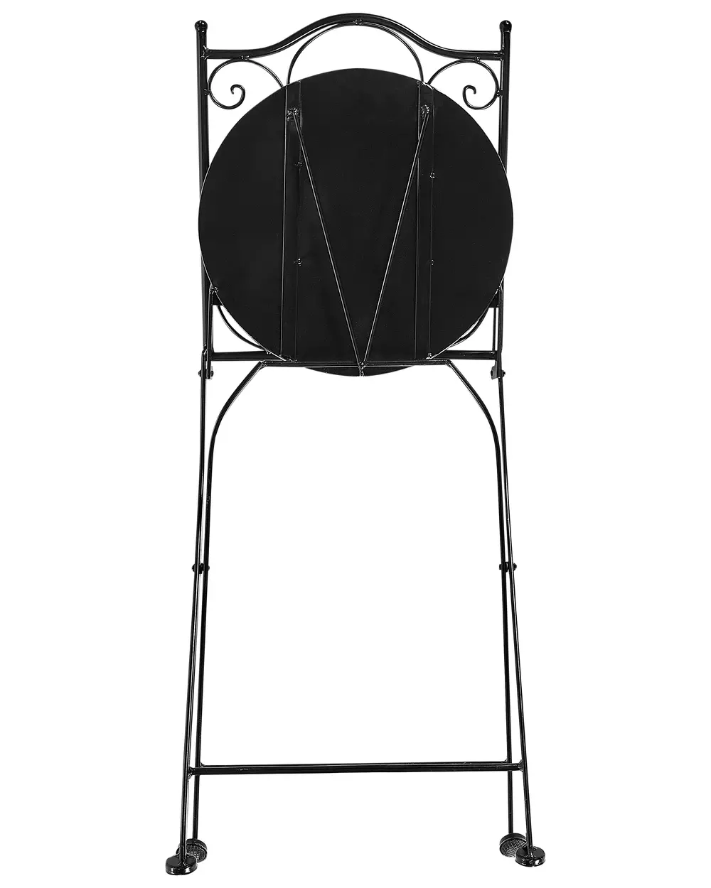 Set di 2 sedie da giardino COZZANA Metallo Nero_919817