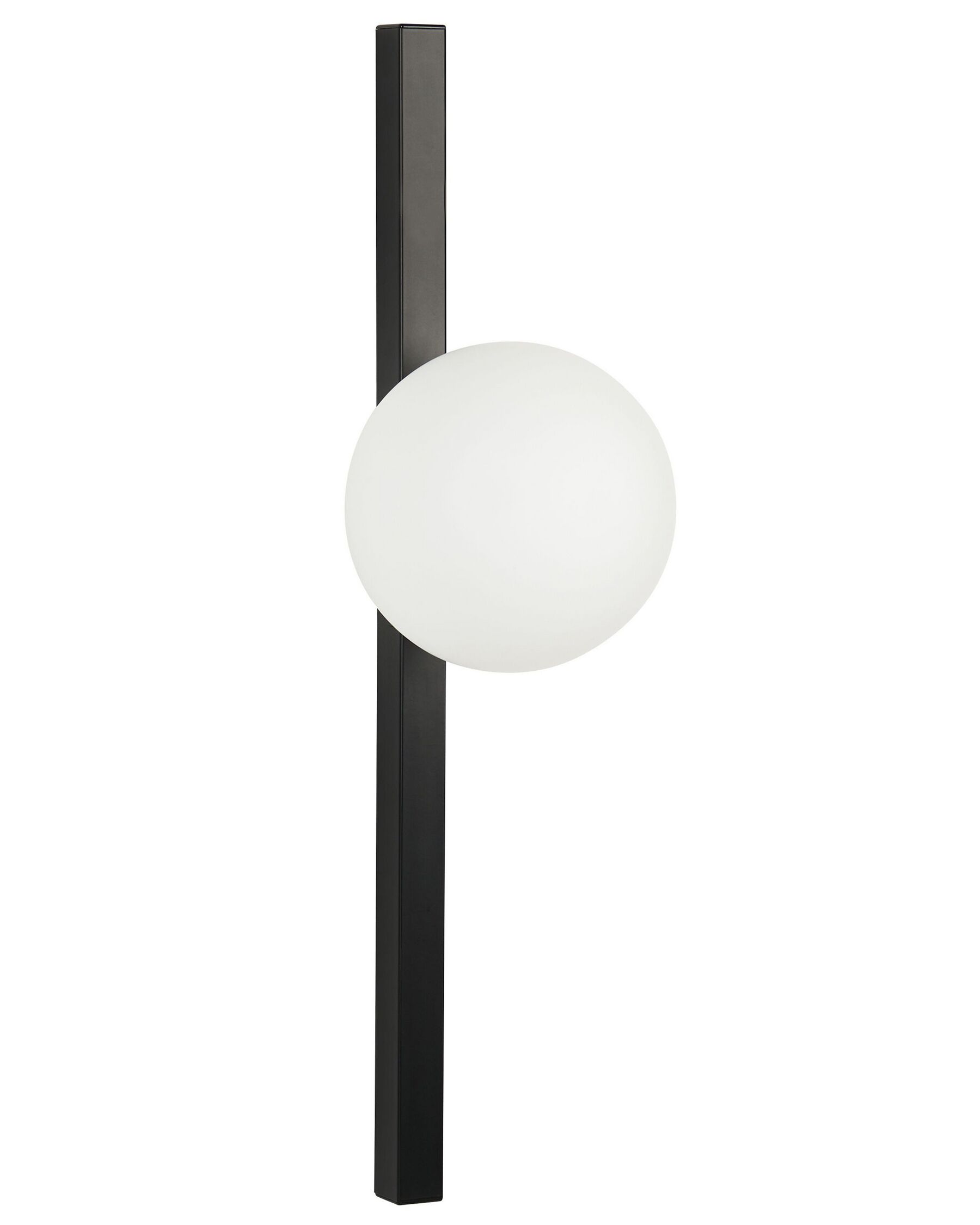 Lámpara de pared de vidrio negro/blanco 55 cm ISABELLA_872784