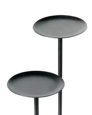 Świecznik LAMEGO 23 cm Metal Czarny_968595