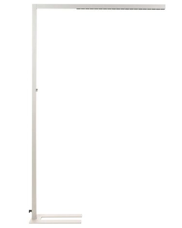 Stehlampe LED Metall silber 194 cm rechteckig SAGITTA