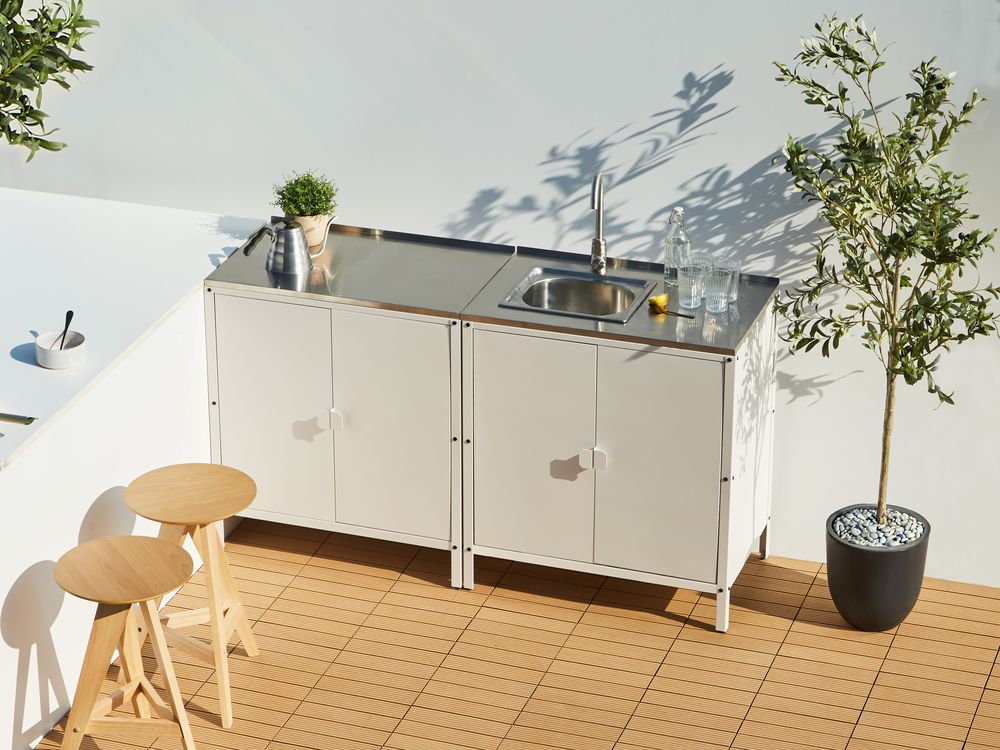 Outdoor Kitchen Cabinet VILAMA White