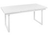 Gartenmöbel Set Aluminium weiß 6-Sitzer Auflagen grau VALCANETTO/TAVIANO_922654