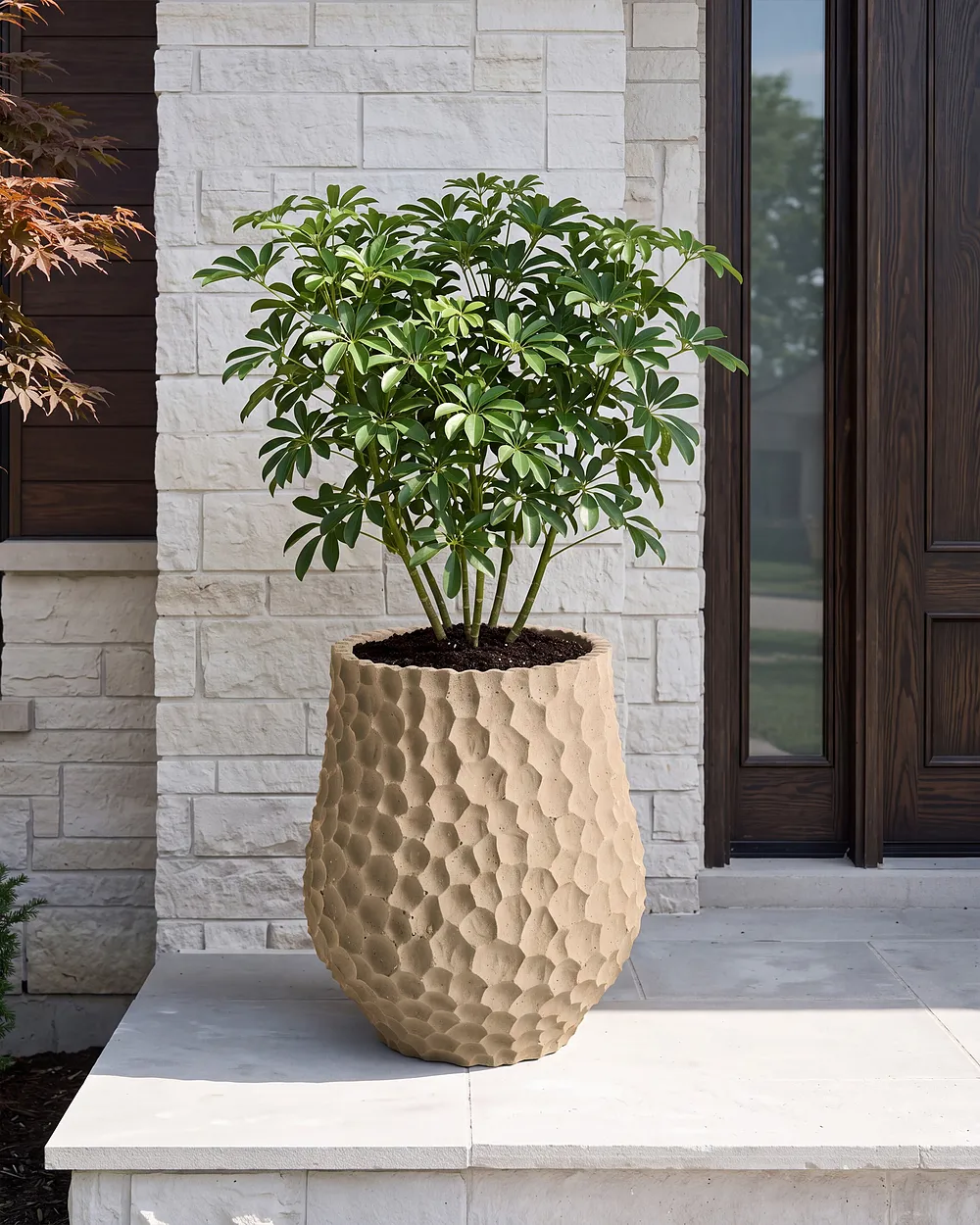 Plant Pot PILLERSEE 34 cm Light Brown