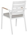 Lot de 4 chaises de jardin gris TAVIANO_922730