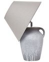 Tischlampe Keramik grau 49 cm Kegelform AGEFET_898014