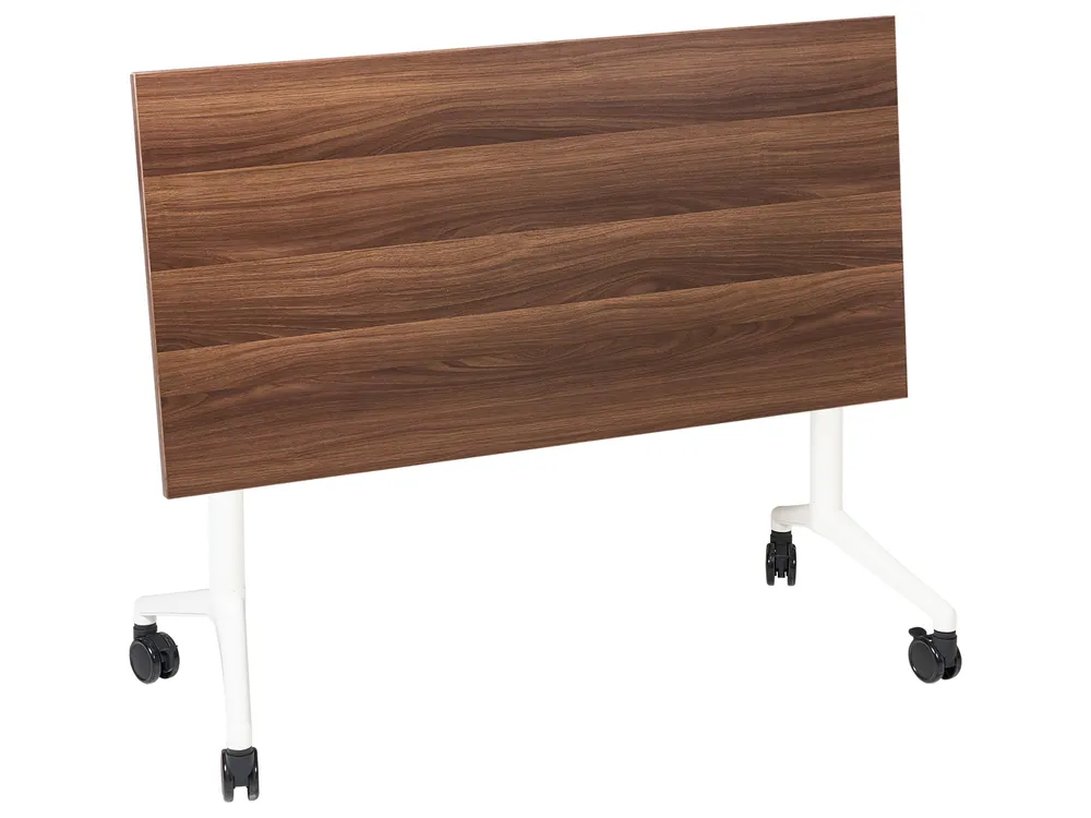 Foldable Office Desk CAVI 120 cm 60 cm Dark Brown_1030673