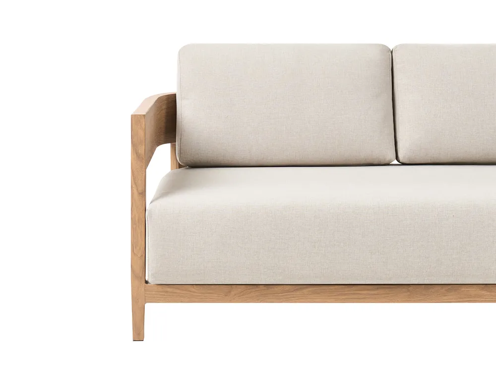 Sofa ogrodowa dla 3 osób SAMPIERI Metal Jasnobrązowy_1007003