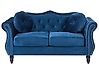 Sofa 2 Seater SKIEN Velvet Navy Blue