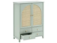 Shoe Storage Cabinet BENDIGO Mint Green_1022355