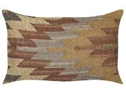 Zestaw 2 poduszek dekoracyjnych DEEPOR 30 x 50 cm Juta Kolorowy Wzór orientalny_847867