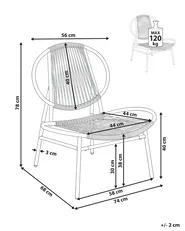 Garden Chair OVARO PE Rattan Beige_1026776