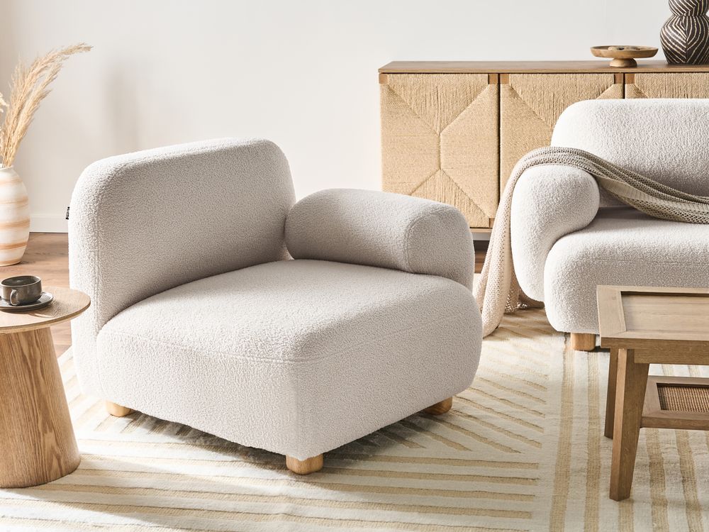 Corner Seat AMLI Fabric Off-White Left Hand