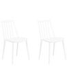 Set of 2 Dining Chairs White VENTNOR_707134