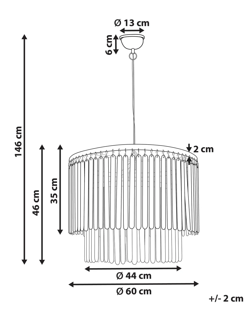 Pendant Lamp KAVERI Mango Wood Brown_867802